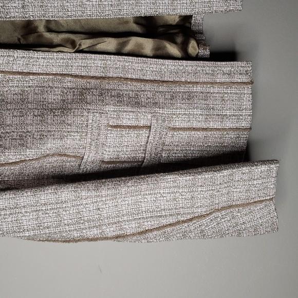 Chico's Travel Collection Woven Daphne Jacket Delicacy Jacket Blazer Coat Medium - Picture 2 of 10